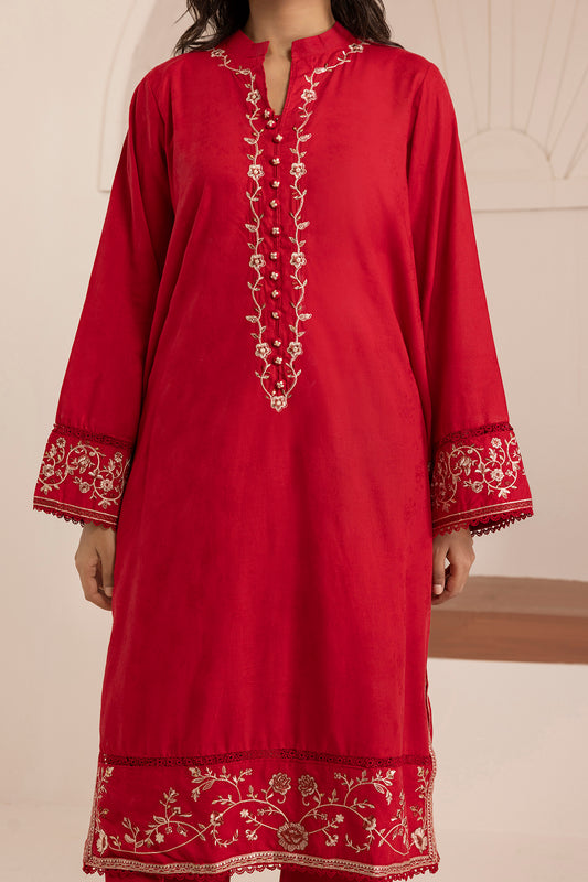 Embroidered Kurta Dupatta Trouser - 2544