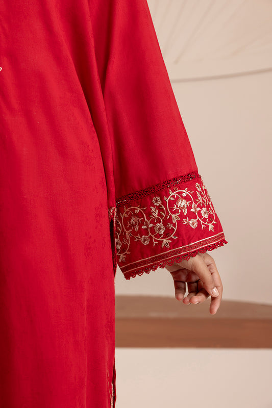 Embroidered Kurta Dupatta Trouser - 2544