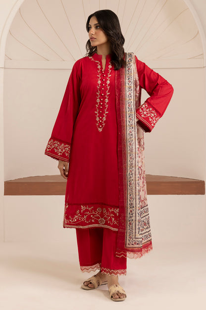 Embroidered Kurta Dupatta Trouser - 2544