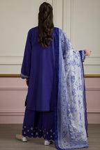 Embroidered Kurta Dupatta Trouser - 2545