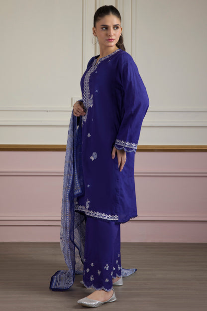 Embroidered Kurta Dupatta Trouser - 2545