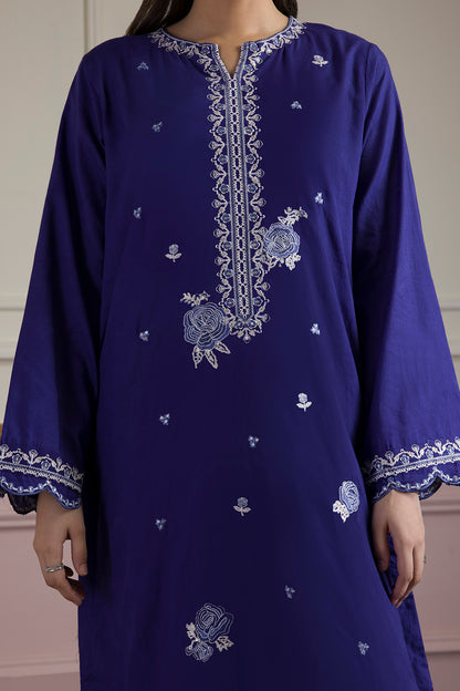Embroidered Kurta Dupatta Trouser - 2545