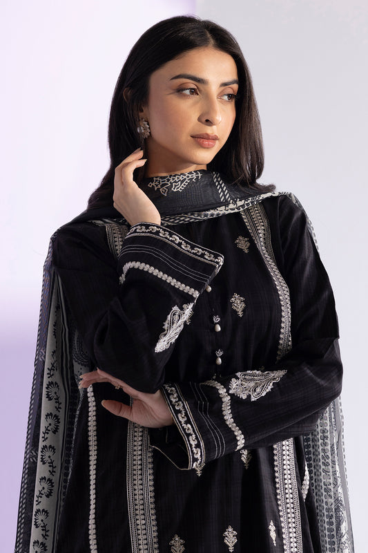 Embroidered Kurta Dupatta Trouser - 2576