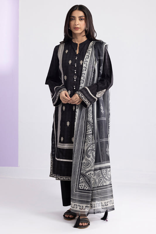Embroidered Kurta Dupatta Trouser - 2576