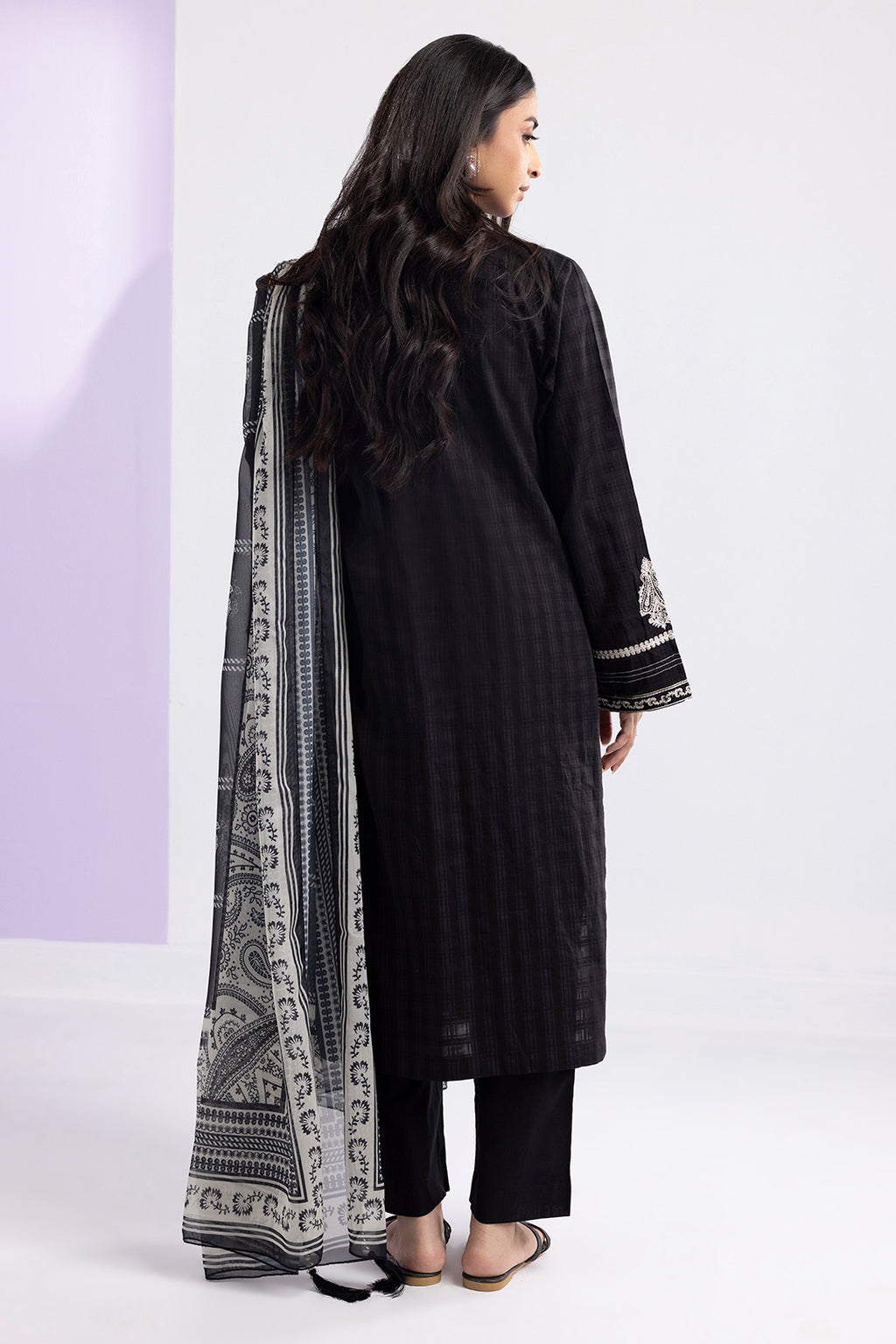Embroidered Kurta Dupatta Trouser - 2576