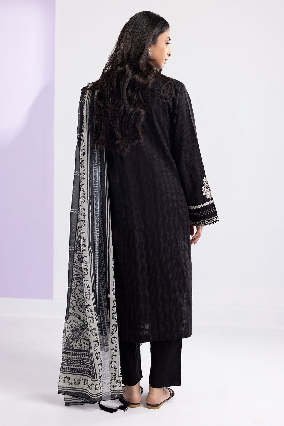 Embroidered Kurta Dupatta Trouser - 2576
