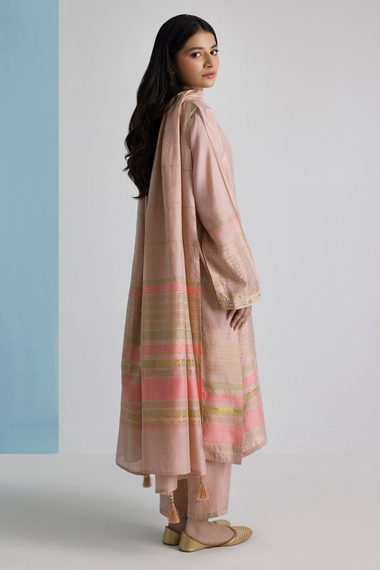 Embroidered Kurta Dupatta Trouser - 2578