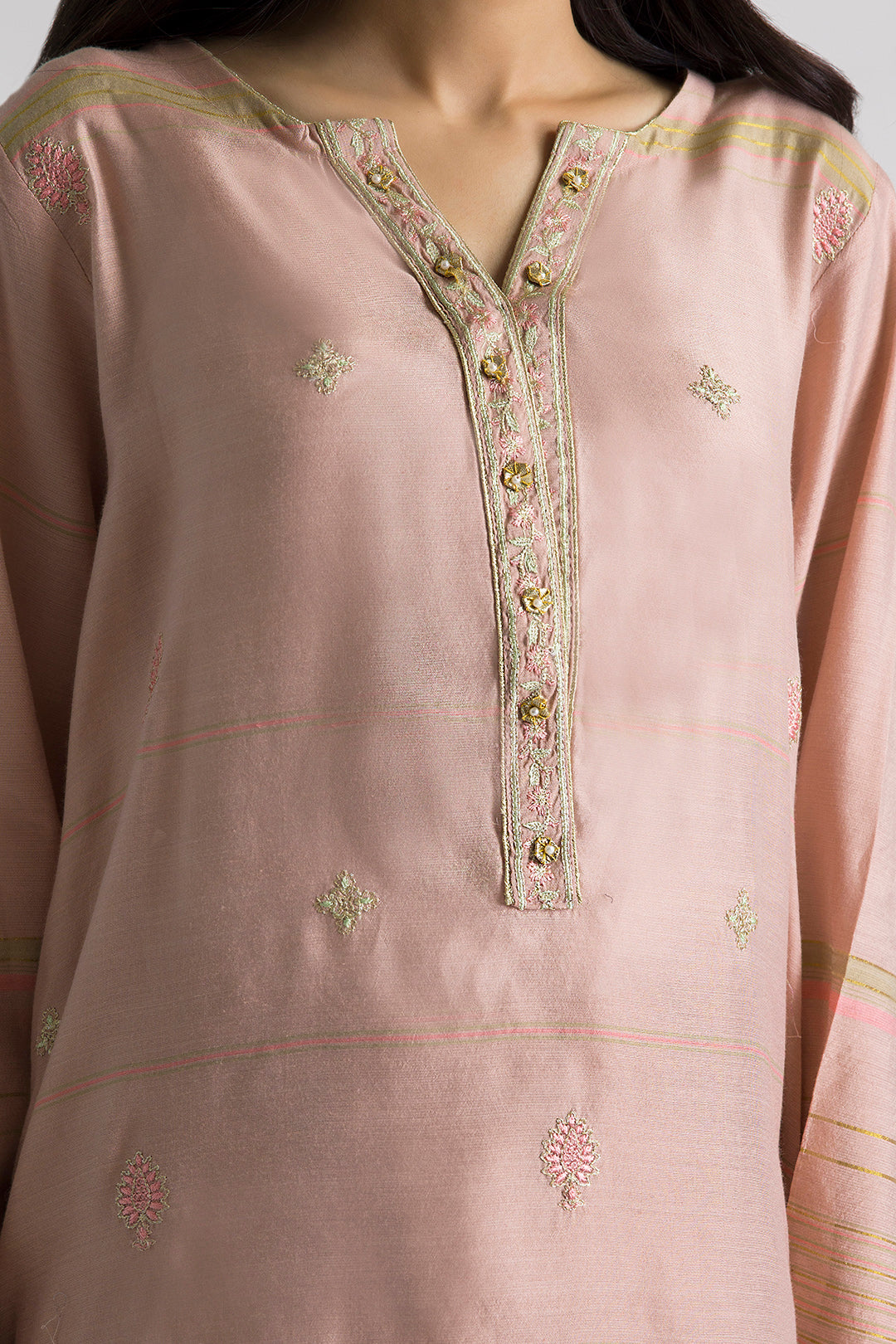 Embroidered Kurta Dupatta Trouser - 2578