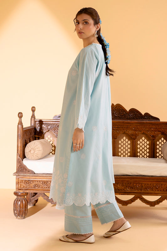 Embroidered Kurta Dupatta Trouser - 2582