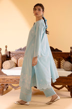 Embroidered Kurta Dupatta Trouser - 2582