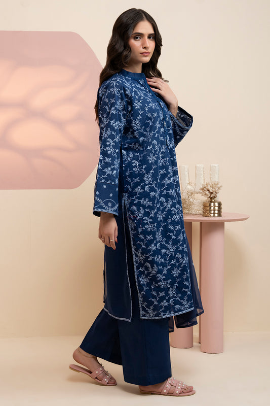 Embroidered Kurta Dupatta Trouser - 2584