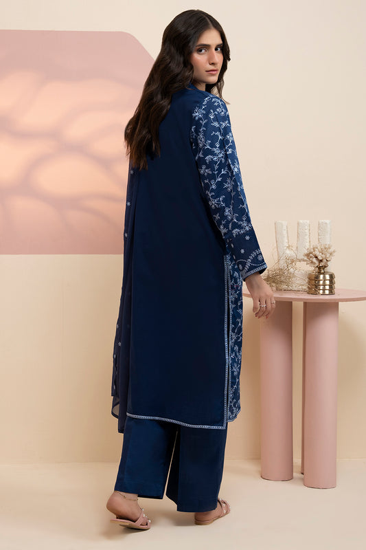 Embroidered Kurta Dupatta Trouser - 2584