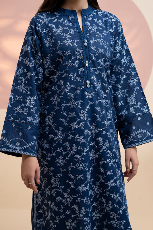 Embroidered Kurta Dupatta Trouser - 2584