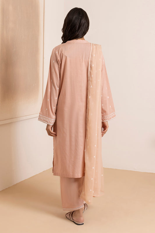 Embroidered Kurta Dupatta Trouser - 2585