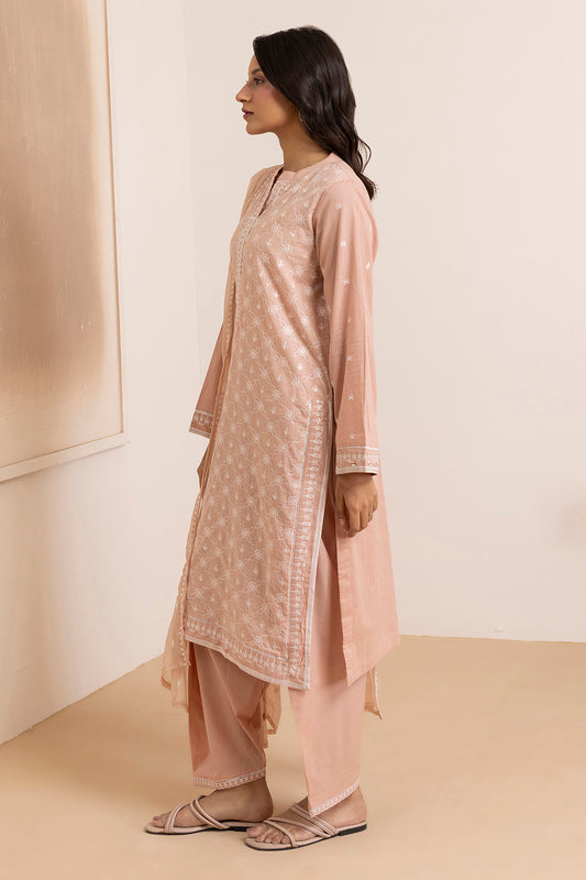 Embroidered Kurta Dupatta Trouser - 2585