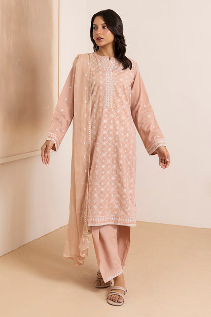 Embroidered Kurta Dupatta Trouser - 2585