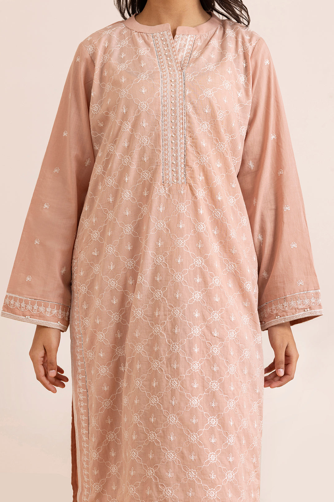 Embroidered Kurta Dupatta Trouser - 2585
