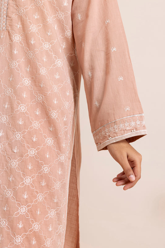 Embroidered Kurta Dupatta Trouser - 2585