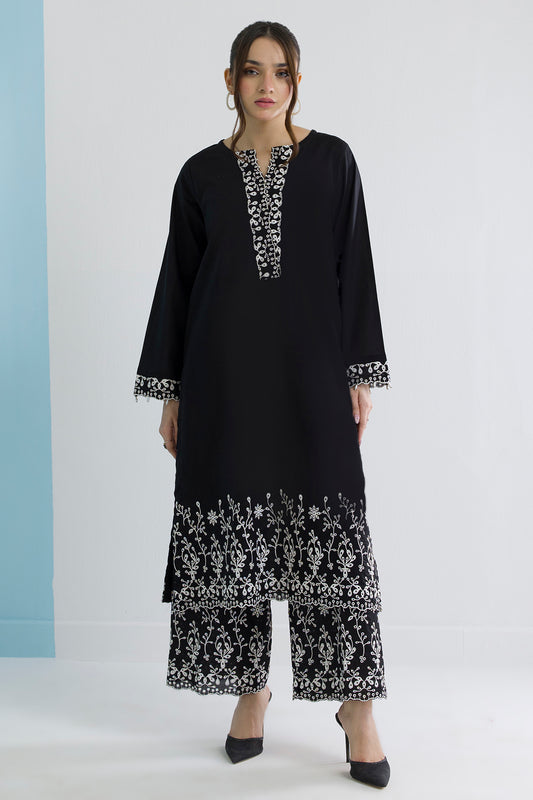 Embroidered Kurta Trouser - 2598