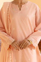 Embroidered Kurta Dupatta Trouser - 2604