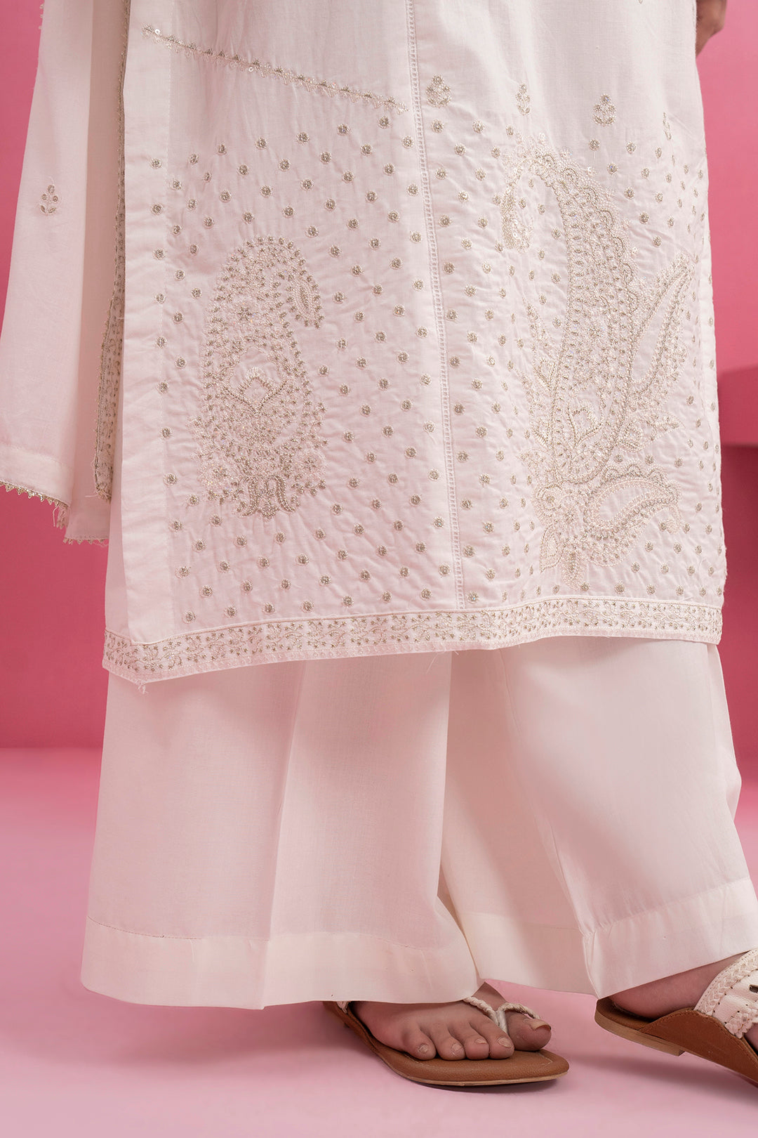 Embroidered Kurta Dupatta Trouser - 2605