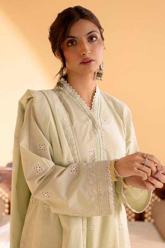 Embroidered Kurta Dupatta Trouser - 2606