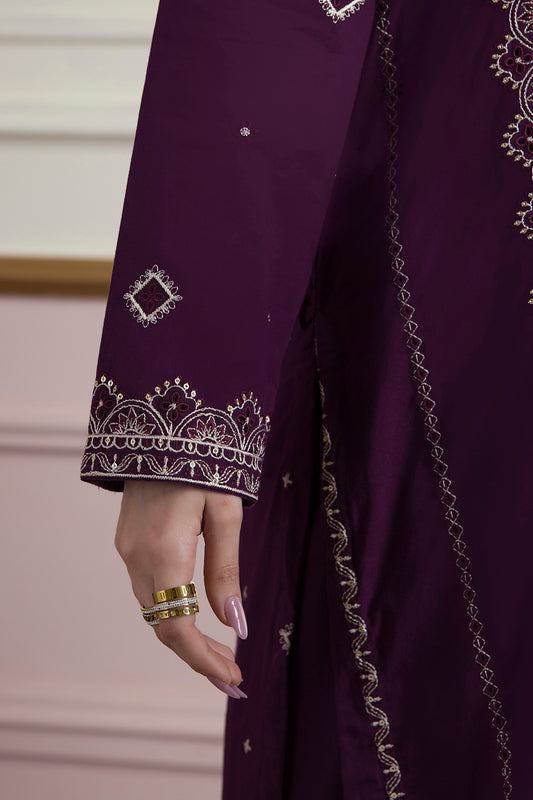 Embroidered Kurta Dupatta Trouser - 2607