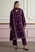 Embroidered Kurta Dupatta Trouser - 2607