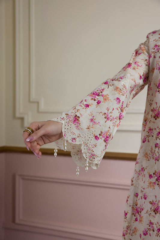 Embroidered Kurta Dupatta Trouser - 2608