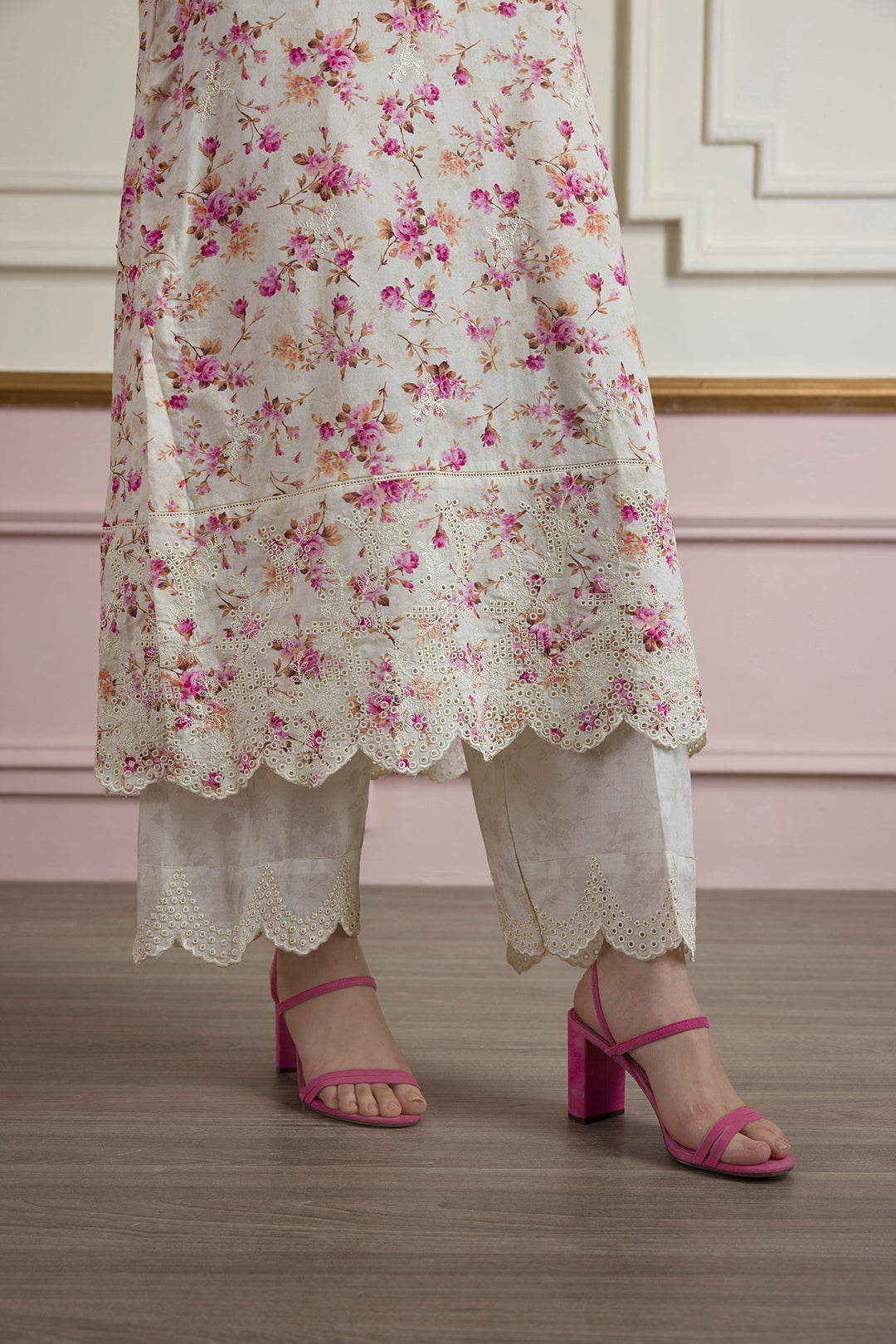 Embroidered Kurta Dupatta Trouser - 2608