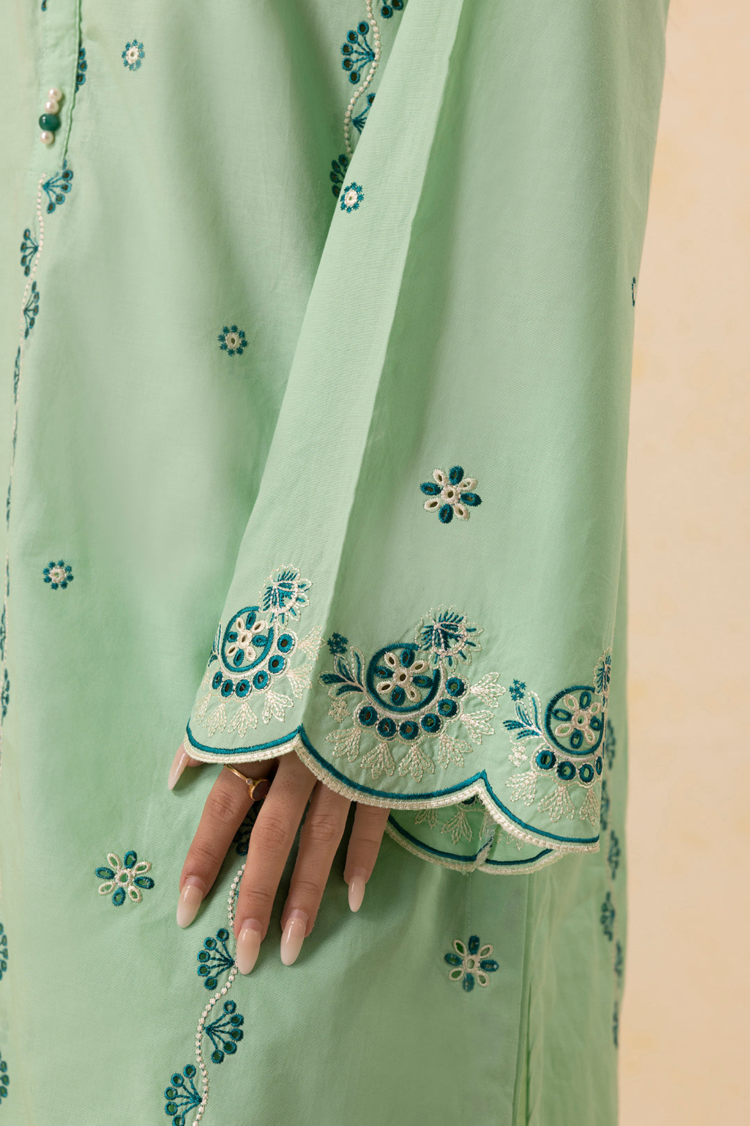 Embroidered Kurta Dupatta Trouser - 2610