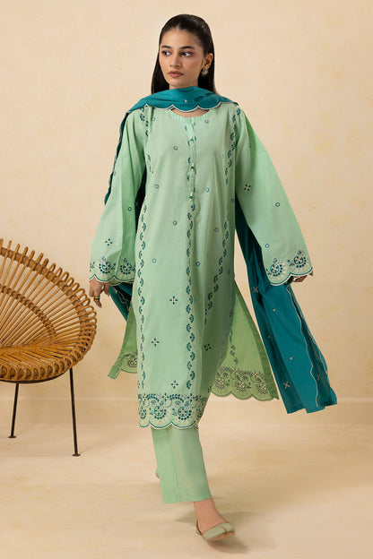 Embroidered Kurta Dupatta Trouser - 2610