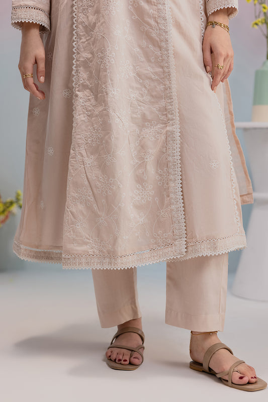 Embroidered Kurta Dupatta Trouser - 2611