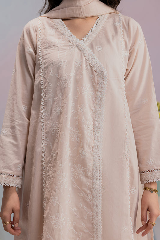 Embroidered Kurta Dupatta Trouser - 2611