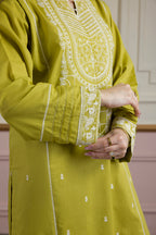 Embroidered Kurta Dupatta Trouser - 2612