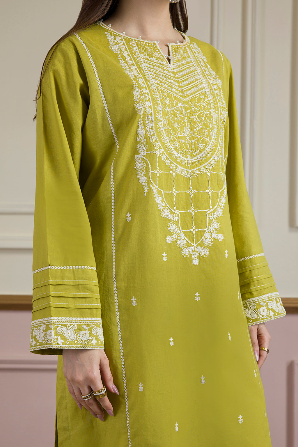 Embroidered Kurta Dupatta Trouser - 2612
