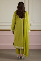 Embroidered Kurta Dupatta Trouser - 2612