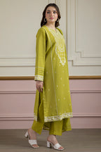 Embroidered Kurta Dupatta Trouser - 2612
