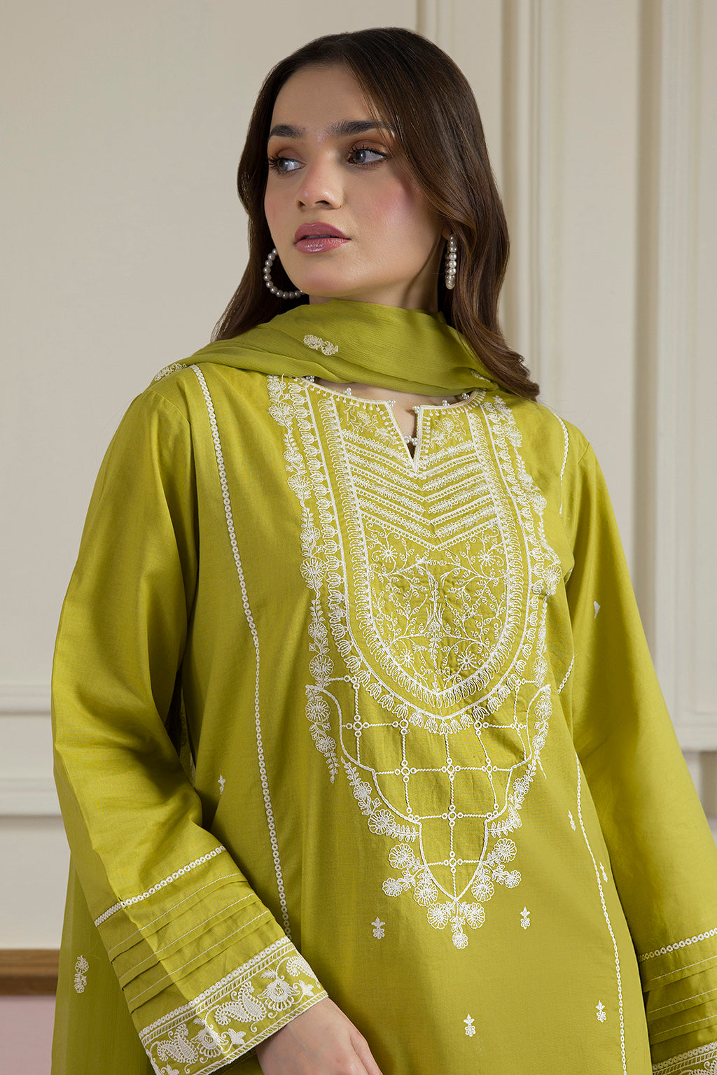 Embroidered Kurta Dupatta Trouser - 2612