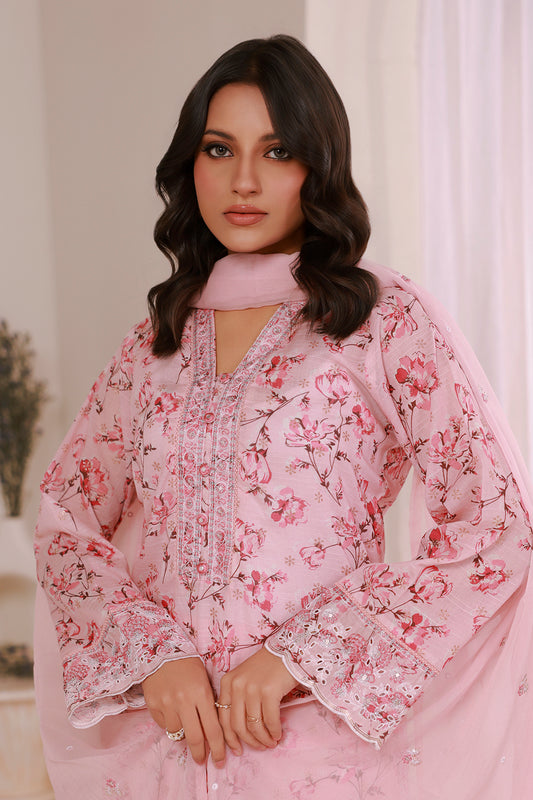 Embroidered Kurta Dupatta Trouser - 2632