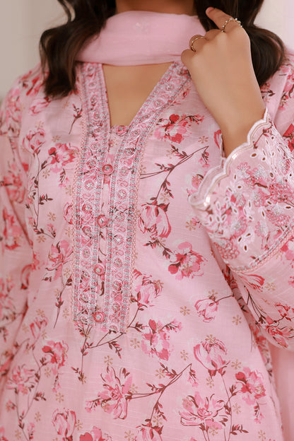 Embroidered Kurta Dupatta Trouser - 2632