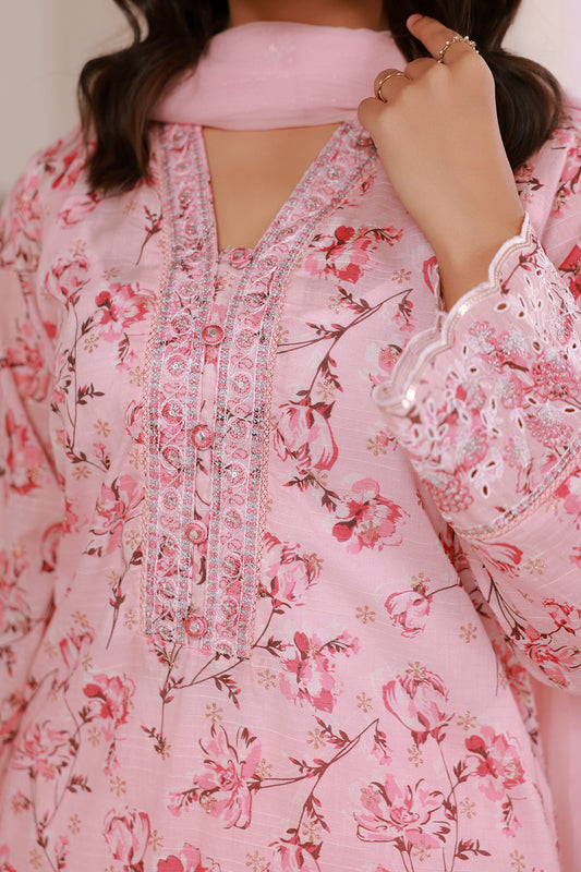 Embroidered Kurta Dupatta Trouser - 2632