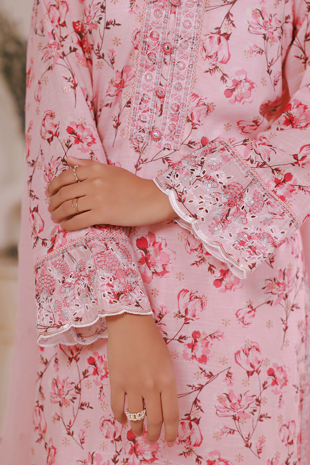 Embroidered Kurta Dupatta Trouser - 2632