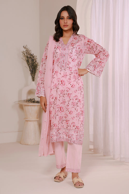 Embroidered Kurta Dupatta Trouser - 2632