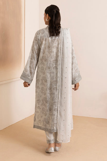 Embroidered Kurta Dupatta Trouser - 2636