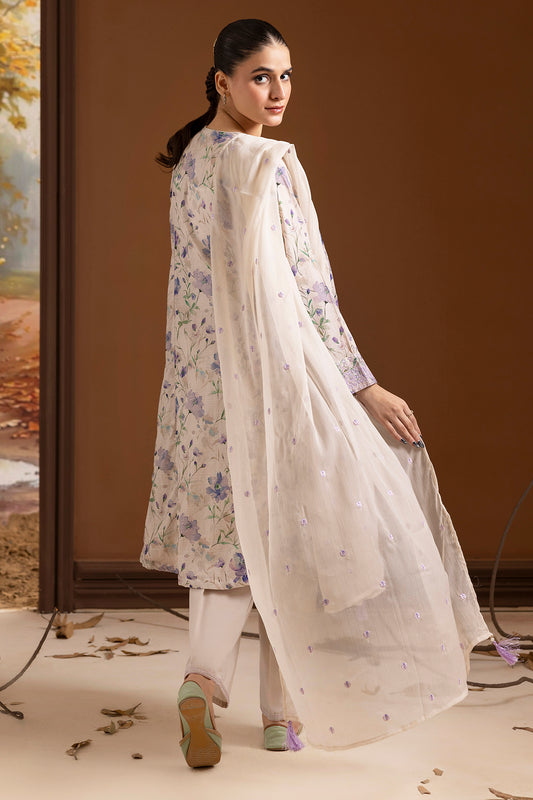Embroidered Kurta Dupatta Trouser - 2639