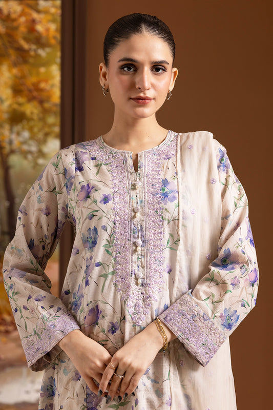 Embroidered Kurta Dupatta Trouser - 2639