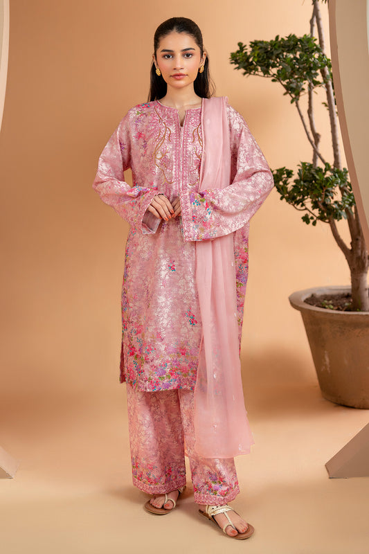 Embroidered Kurta Dupatta Trouser - 2642