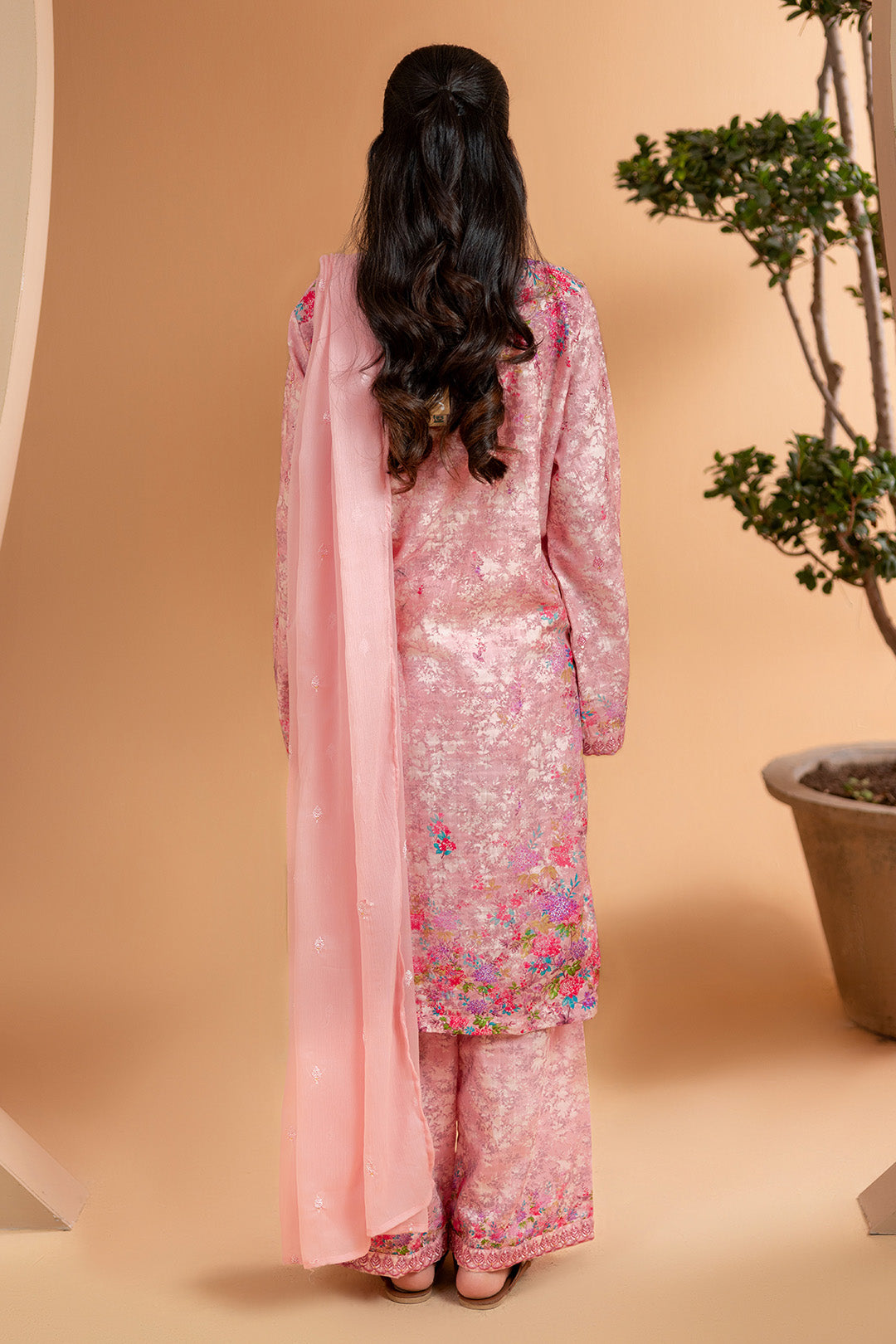 Embroidered Kurta Dupatta Trouser - 2642