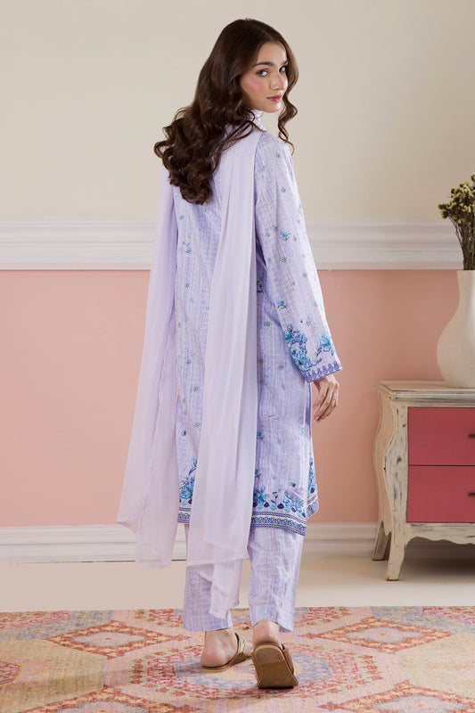 Embroidered Kurta Dupatta Trouser - 2644